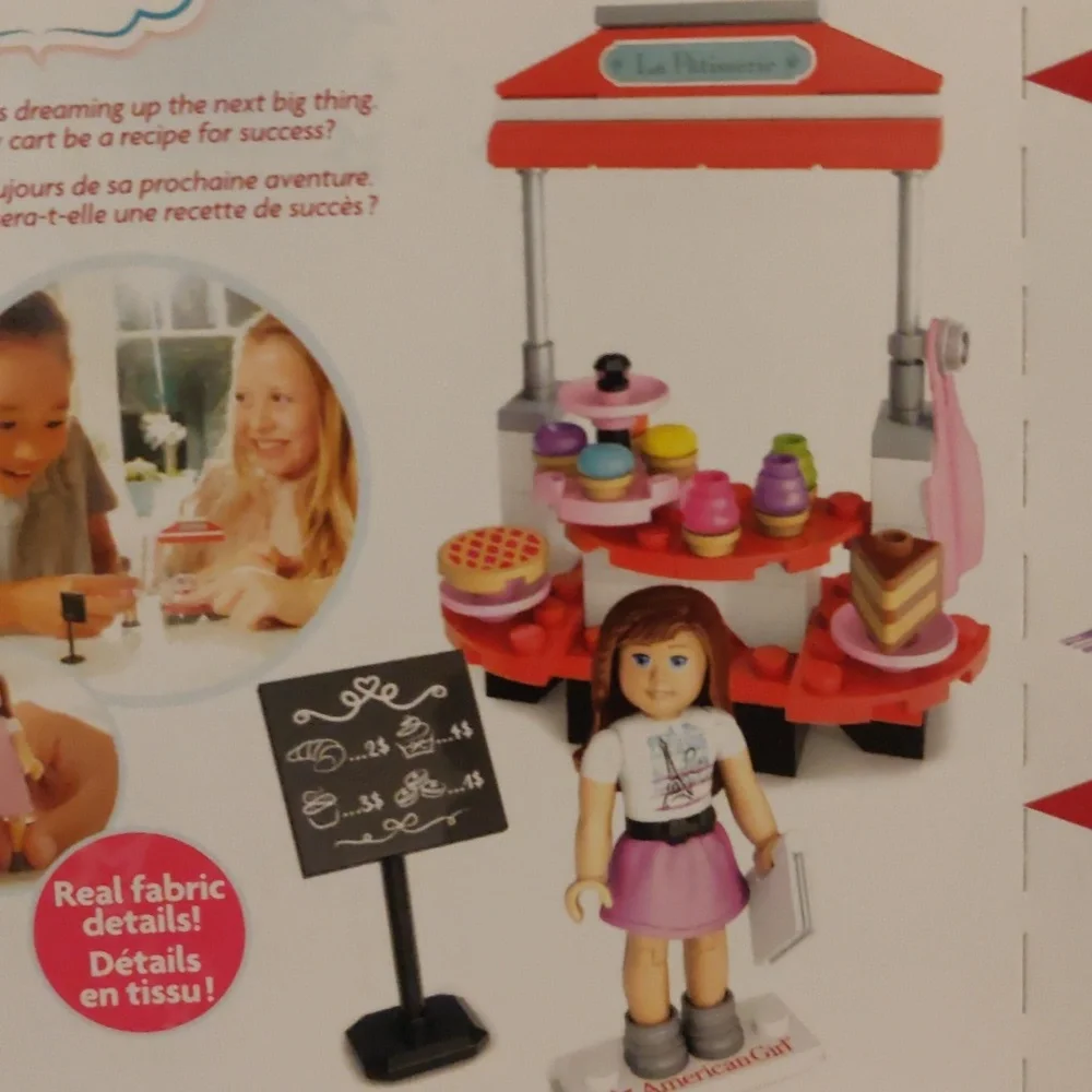 New! American girl Grace's Pastry Cart 84 pieces Mega Blocks Girlhoodcore Chic